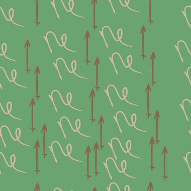 zodyak işaretleri, doodles, akrep kopya alanı nın dikişsiz desen