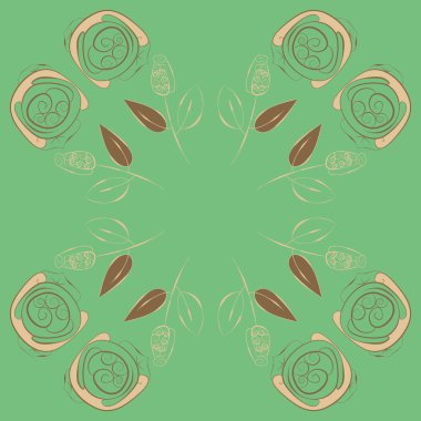 Soyut basit güllerin kusursuz deseni