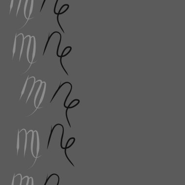 Soyut basit kaligrafi dikişsiz desen