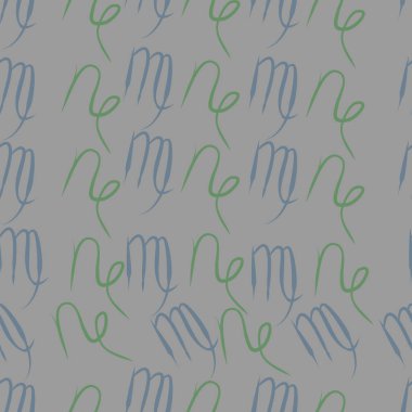 Soyut basit kaligrafi dikişsiz desen