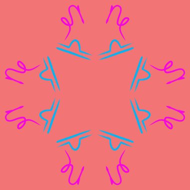 Soyut basit kaligrafi dikişsiz desen