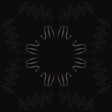 Soyut basit kaligrafi dikişsiz desen