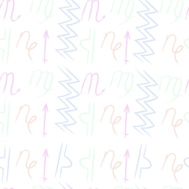 Soyut basit burçların kusursuz deseni 