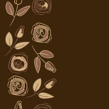 Soyut basit güllerin kusursuz deseni