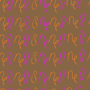 Soyut basit kaligrafi dikişsiz desen