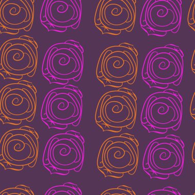 Soyut basit güllerin kusursuz deseni