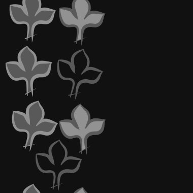 Soyut basit yaprakların kusursuz deseni