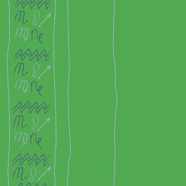 Soyut basit kaligrafi ve dalgaların kusursuz deseni