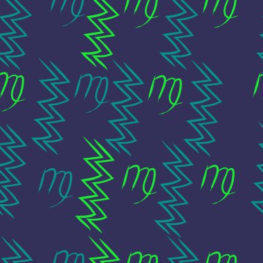 Soyut basit kaligrafi ve dalgaların kusursuz deseni