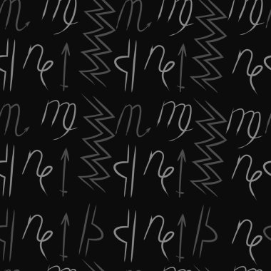 Soyut basit burçların kusursuz deseni 