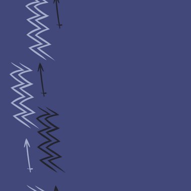 Soyut basit kaligrafi dikişsiz desen