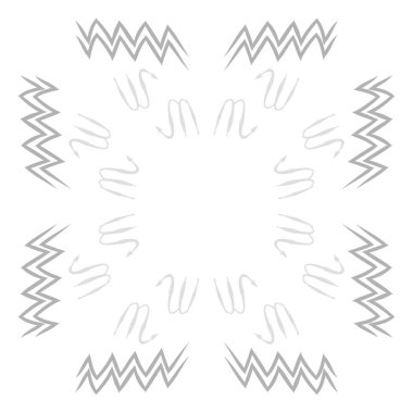 Soyut basit kaligrafi dikişsiz desen