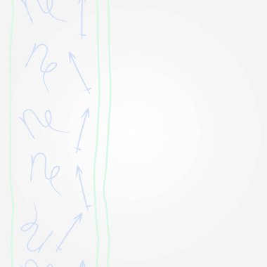 Soyut basit kaligrafi dikişsiz desen