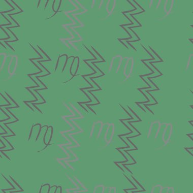 Soyut basit kaligrafi ve dalgaların kusursuz deseni