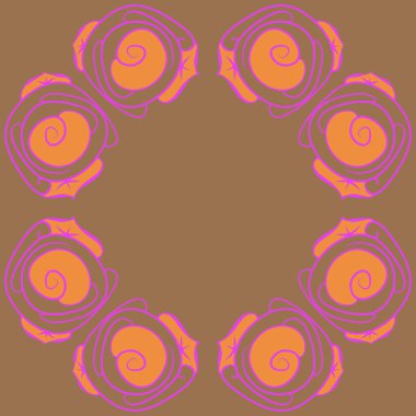 Soyut basit güllerin kusursuz deseni