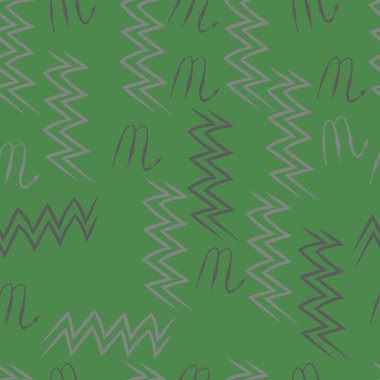 Soyut basit kaligrafi dikişsiz desen