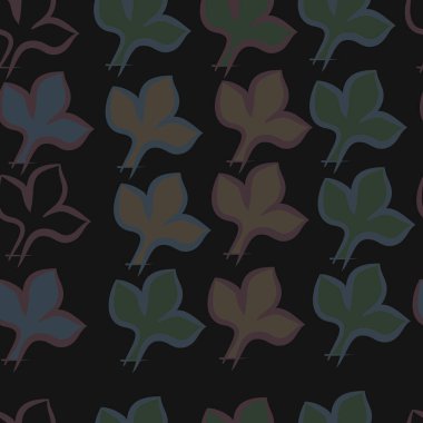 Soyut renkli yaprakları Dikişsiz deseni