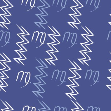 Soyut basit kaligrafi ve dalgaların kusursuz deseni