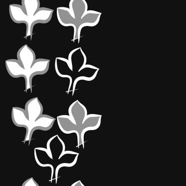 Soyut basit yaprakların kusursuz deseni