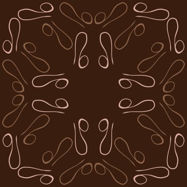 Soyut basit kaligrafi dikişsiz desen