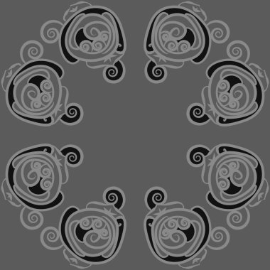 Soyut basit güllerin kusursuz deseni