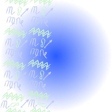 Soyut basit kaligrafi dikişsiz desen