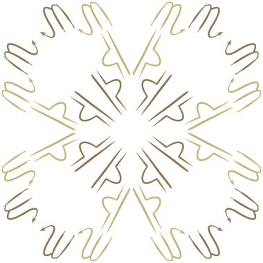 Soyut basit kaligrafi dikişsiz desen