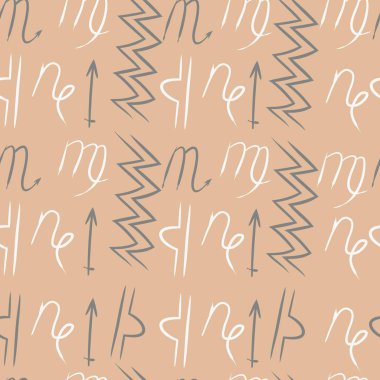 Soyut basit burçların kusursuz deseni 