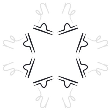 Soyut basit kaligrafi dikişsiz desen