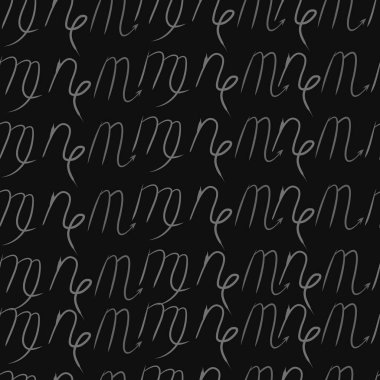 Soyut basit kaligrafi dikişsiz desen