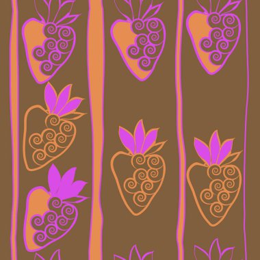 Kusursuz Çilek Deseni. 