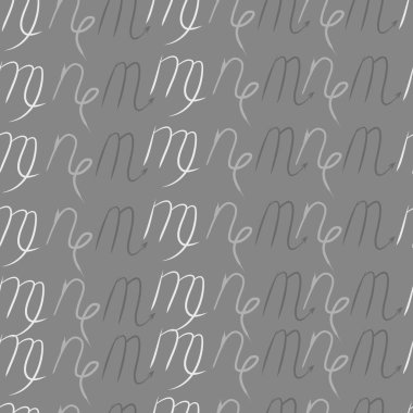 Soyut basit kaligrafi dikişsiz desen