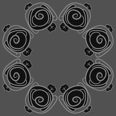 Soyut basit güllerin kusursuz deseni