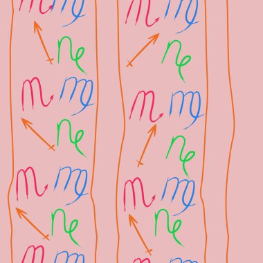 Akrep burçları şarkı lar, arka planda karalamalar