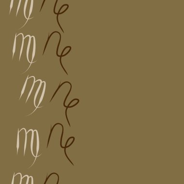 Soyut basit kaligrafi dikişsiz desen