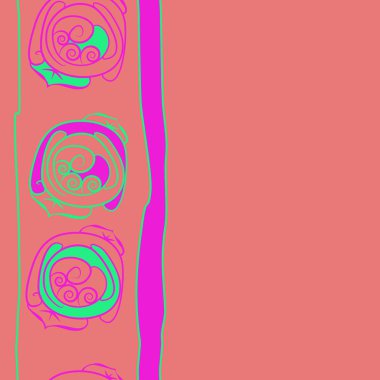 Soyut basit güllerin kusursuz deseni