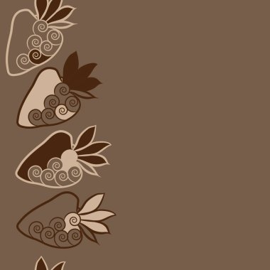 Soyut basit çilek Dikişsiz desen