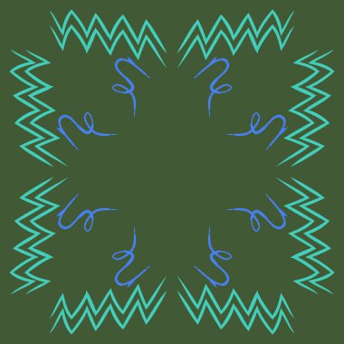 Soyut basit kaligrafi dikişsiz desen