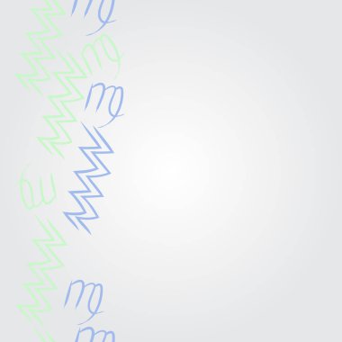  burçlar, doodle, akrep, kopya alanı desen. 