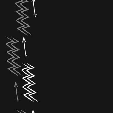 Soyut basit kaligrafi dikişsiz desen