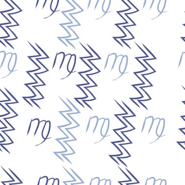 Soyut basit kaligrafi ve dalgaların kusursuz deseni