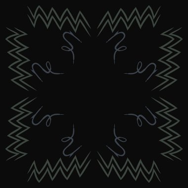 Soyut basit kaligrafi dikişsiz desen