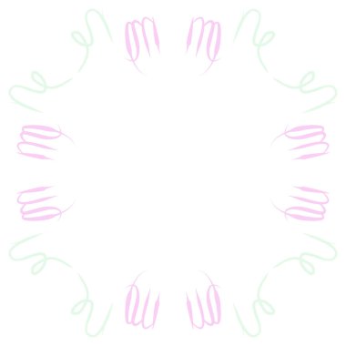 Soyut basit kaligrafi dikişsiz desen