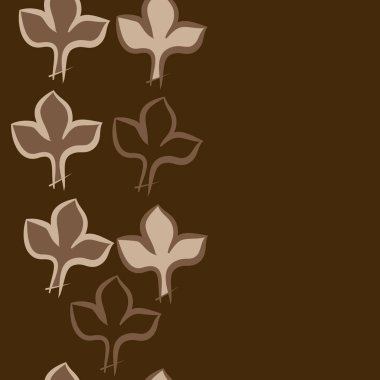 Soyut basit yaprakların kusursuz deseni
