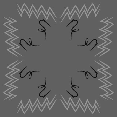 Soyut basit kaligrafi dikişsiz desen