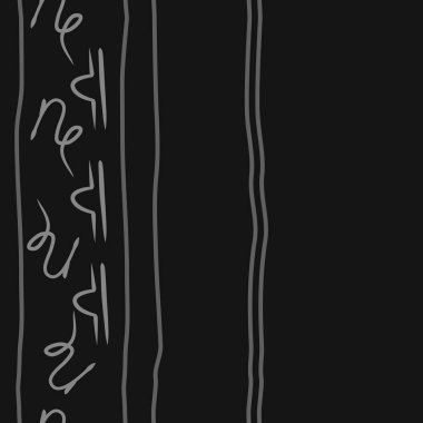 Soyut basit kaligrafi dikişsiz desen