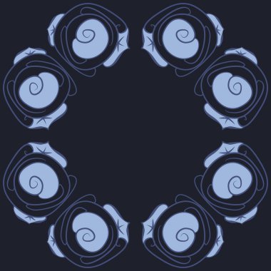 Soyut basit güllerin kusursuz deseni