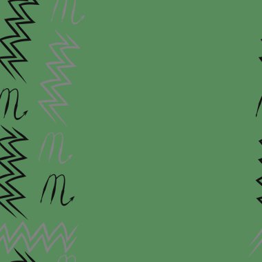 Akrep burçları şarkı lar, arka planda karalamalar