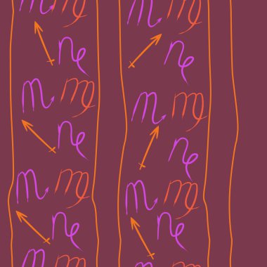 Akrep burçları şarkı lar, arka planda karalamalar