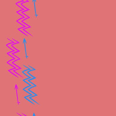 Soyut basit kaligrafi dikişsiz desen